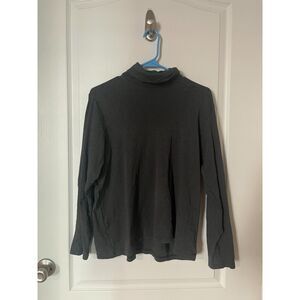 L.L. Bean Grey Turtleneck 100% Cotton Size 1X NWOT